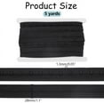 thumbnail image 2 of 5 Yards Pair 1 Row Hook and Eye Tape Trim Metal On Black Polyester Tape Ribbon Undergarment Sewing Fastener for Sewing Quilting Corset Bra Renaissance Dance Bridal Costumes, 2 of 6