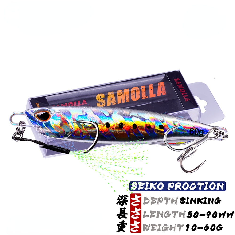 8 Pack Offshore Micro Butterfly Metal Jigs Fishing Lure For Tuna Snapper Bass