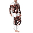 thumbnail image 2 of Bingfone Men's Pajama Set 2 Piece Loungewear PJs, Long Sleeve with Pajama Pants- Farm Tractor-Small, 2 of 7