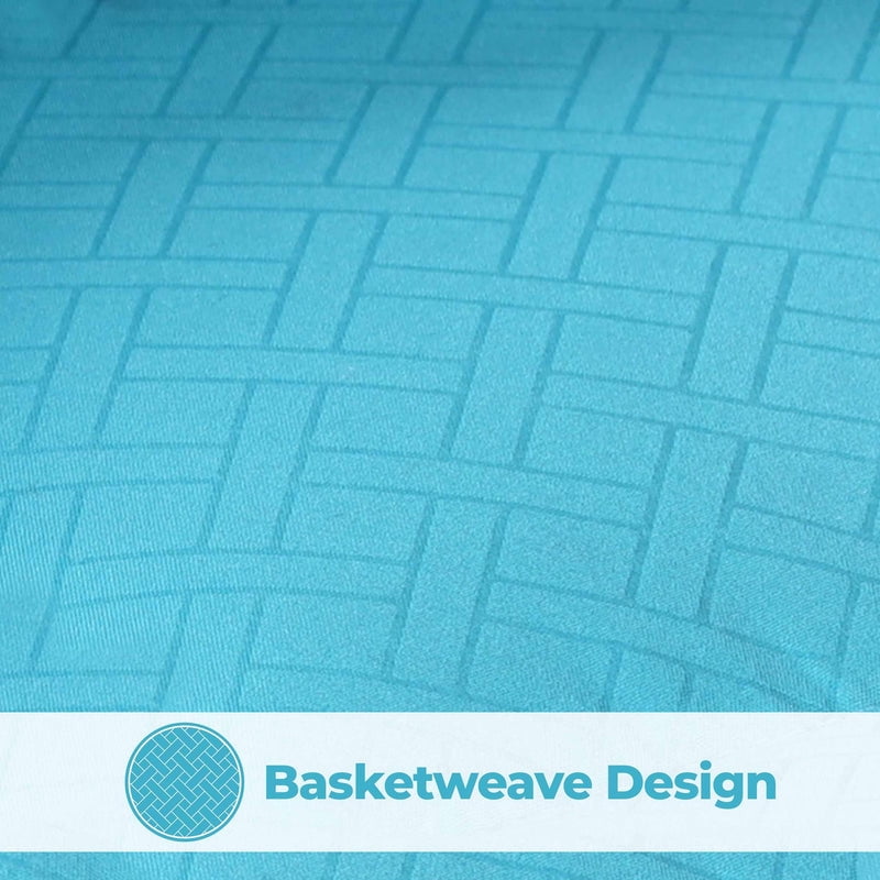 Superior Striped Reversible Down Alternative Comforter, Winter Blue, Twin/Twin XL