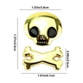 thumbnail image 3 of TIMIFIS Skull Bumper Sticker Skull Car Sticker Car Personality Car Sticker Skull Body Sticker Metal Skull Body Side Door Decoration Sticker Car Stickers, 3 of 6