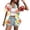Hawaiian shirt Z52 Yellow, variant on Hawaiian Shirts for Women Button Down Summer Tropical Tops Beach Vacation Cool Short Sleeve V Neck Blouse Green XXL