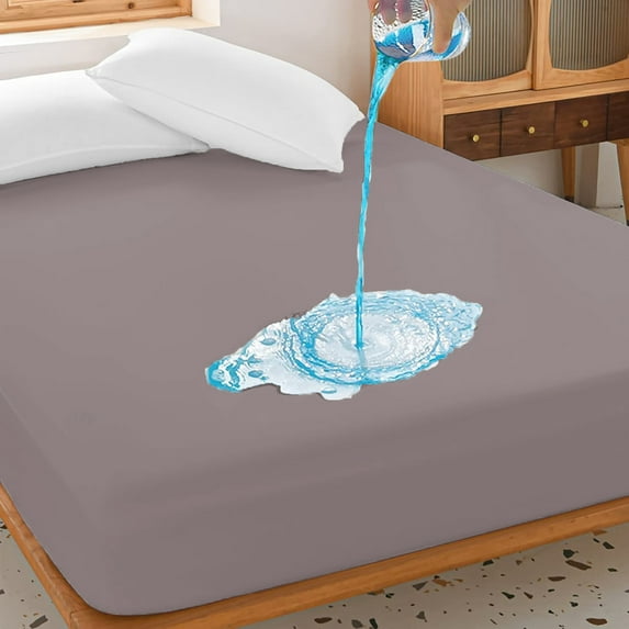 Dailiwei Waterproof Breathable Mattress Protector Queen Size,Full/King Size Premium Smooth Mattress Cover, Deep Pocket Fit Up to 18 Inches, Soft Washable Bed Cover
