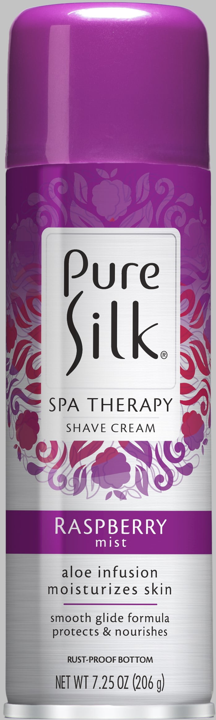 Pure Silk Raspberry Mist Spa Therapy Shave Cream for Women, 7.25 ounces