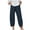 Clearance pants-Navy, variant on Brilliant Womens Pants under $10 Women Casual High Waist Summer Cotton Loose Long Straight Pants Gray S-4XL