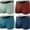 Red/Dark Blue/Light Blue/Light Green, variant on Men's Trunks Underwear,Breathable Bamboo Viscose Boxer Briefs Short Leg,4 Pack,M-XXL