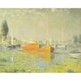 thumbnail image 2 of Monet, Claude 14x12 Black Modern Framed Museum Art Print Titled - Red Boats-Argenteuil 1875, 2 of 4