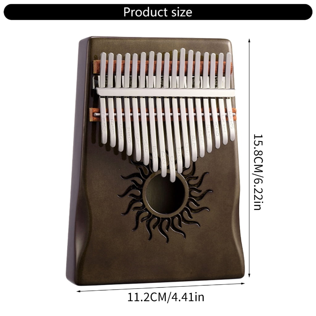 Portable Wood Thumb Piano 17/21 Keys Finger Piano Small Piano Beginner Keyboard Musical Instrument Easy to Use