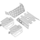 thumbnail image 3 of Placa Protectora de Chasis RC Fugacal de Acero Inoxidable Color Plata, 3 of 8