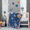 thumbnail image 3 of Lambs & Ivy Milky Way Rocket Ship Nursery Throw Pillow Plush, 3 of 4
