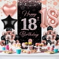 thumbnail image 4 of Set de Decoración para Fiesta TSVATE en Oro Rosa para 18º Cumpleaños, 4 of 7