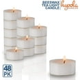 thumbnail image 5 of Hyoola, 4.5 Hour Natural White Beeswax Tealight Candles - In Clear Plastic (48 Pack), 5 of 5