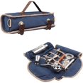 thumbnail image 1 of Bolsa de viaje para barman con correa para el hombro, juego de utensilios de bar portátil, bolsa enrollable para almacenamiento, viajes, camping, fiestas de picnic (bolsa vacía) (azul), 1 of 5