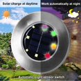 thumbnail image 2 of Luces solares para suelo, luces solares para jardín a prueba de agua, luces solares para jardín al aire libre mejoradas, 2 of 7