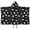 Black White Cloud, variant on Black White Gothic Butterfly Sun Moon Flower Pattern Hooded Bath Towel,50"x30" for Ages 3 To 12 Kids, Quick Dry Lightweight Soft Microfiber Hood Beach Towel Cover Up for Kids