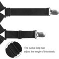 thumbnail image 3 of Drap Tendeur De Lit Fixe 8 Pièces, Matelas élastique Tendeur Drap Housse Lit Drap Réglable, Triangle Supports Gripper pour Draps De Lit Réglables Attaches(Noir), 3 of 5