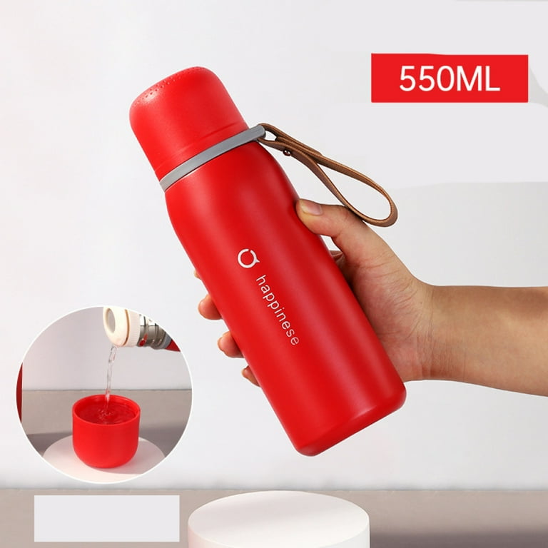 Stainless Steel Thermo Vacuum Insulated Bottle with Cup for Coffee