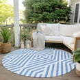 thumbnail image 6 of Addison Rugs Chantille Indoor/Outdoor Transitional Geometric Denim Washable Round Rug, 8' x 8', 6 of 6