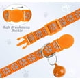 thumbnail image 5 of AirTag Cat Collar, 2 Pack Reflective Kitten Collar with Waterproof Air Tag Holder, Cute Boy Girl Cats Collars with Safety Breakaway Buckle and Removable Bell, Turq & Orange, 5 of 5