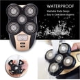thumbnail image 4 of Replacement Heads 4D Men 1PC Replacement Shaver Head Electric Shaver 5 Cutter Spare Razor Blades Intelligent Floating Extra Head Stainless Steel Head Shaver (Color : Black), 4 of 7