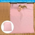 thumbnail image 6 of 47x82" Sleeping Bag Liner Soft Lightweight Travel Camping Sheet Sleep Sack with Carry Bag, Pink, 6 of 7