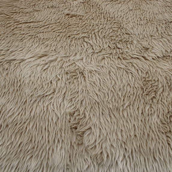 FREE SHIPPING!!! Camel Short Pile Luxury Shag Faux Fur Fabric, DIY Projects by Half Yard