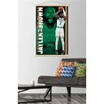thumbnail image 2 of NBA Boston Celtics - Jaylen Brown 21 Wall Poster with Wooden Magnetic Frame, 22.375" x 34", 2 of 3