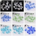 thumbnail image 3 of U8MO 8x6mm 10x8mm 13x10mm Rugby Oval Faceted Crystal Glass Loose Beads Wholesale lot-22# Bluish Purple AB-13x10mm (10pcs), 3 of 9