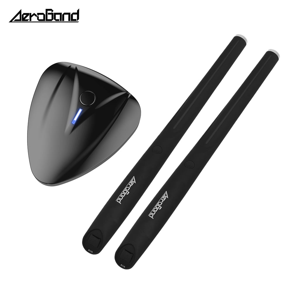 Bluetooth Wireless Connection Pocketdrum AEROBAND Drum Sticks Air Electronic Drum Set with Light 3 Modes Portable Drumsticks 