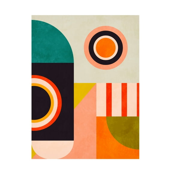 Trademark Fine Art Heidi Westum  Rut Bre Playing Around Shapes 2 Canvas Wall Art