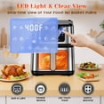 thumbnail image 6 of Air Fryer 7.5QT Oven with 8-in-1 Multi Function, Visible Window and Touchscreen, Versatile Air Fryer for Roasting, Baking, Reheating Healthy Meals, Black, 100 Liners Gift, 6 of 10