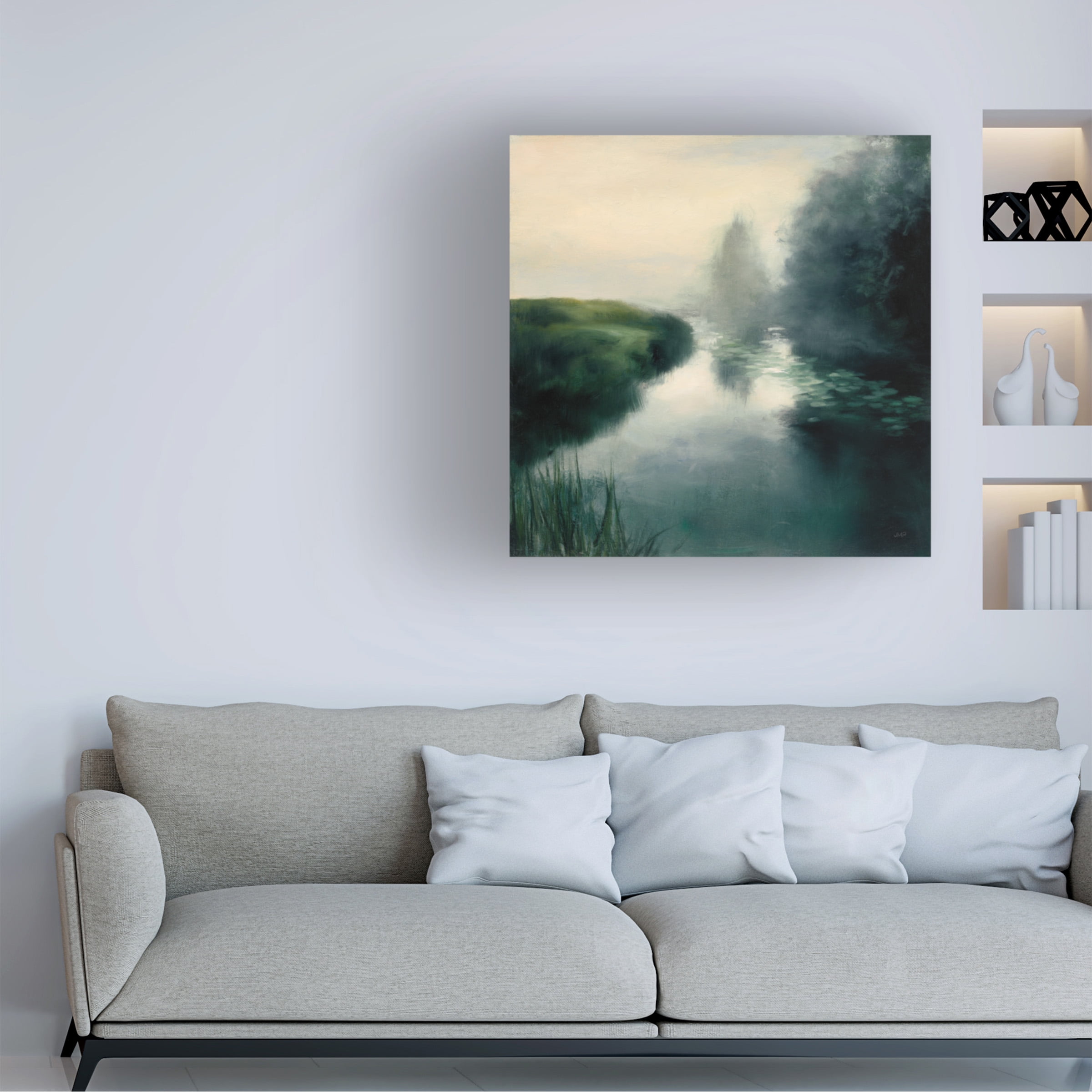 Julia Purinton 'Twilight Fog Neutral' Canvas Art