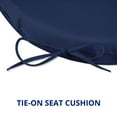 thumbnail image 3 of Peace Nest U Shaped 17" x 16" Navy Solid Print Round Chair Outdoor Seating Cushion, Waterproof Patio Furniture Cushions, Set of 4, 3 of 5