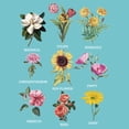 thumbnail image 2 of Girl's Lost Gods Botanical Flower Chart  Graphic T-Shirt, 2 of 4