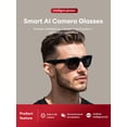 thumbnail image 2 of 1080P HD AI Smart Camera Glasses, Bluetooth 5.4 Recording Glasses, Dual Mic ENC Noise Reduction, Blue Light Filtering Lenses, Video Glasses with Men and Women, M01 Black, 2 of 9