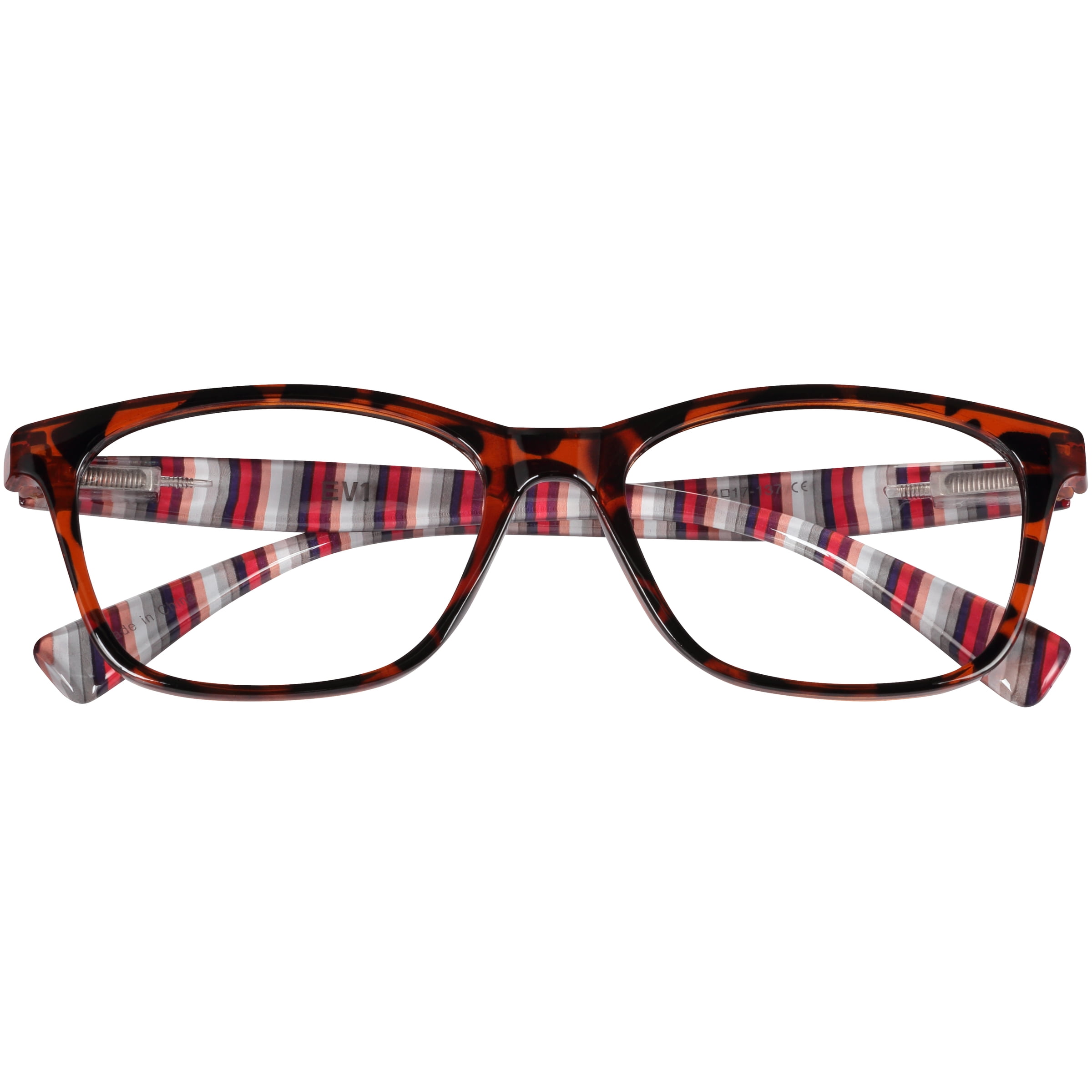 (2 pack) EV1 Sawyer Tortoise +1.25 Reading Glasses with Case