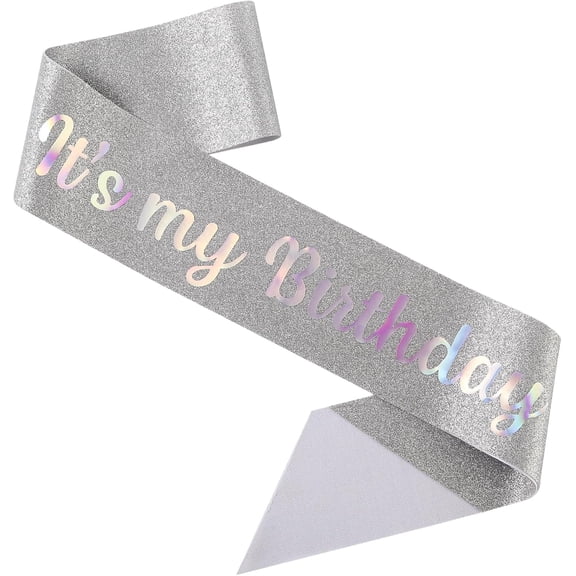 It's My Birthday Sash for Women, Birthday Decorations Accessories, Party Favors Supplies and Decorations, Pins Included