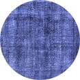 thumbnail image 1 of Ahgly Company Indoor Round Oriental Blue Industrial Area Rugs, 6' Round, 1 of 4