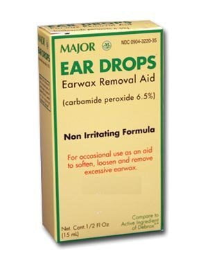 Major Carbamide Peroxide 7% Ear Drops, 15 mL