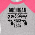 thumbnail image 4 of Inktastic Michigan Awesome Since 1837 Boys or Girls Baby Bodysuit, 4 of 5