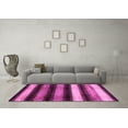 thumbnail image 3 of Ahgly Company Indoor Round Abstract Pink Modern Area Rugs, 5' Round, 3 of 4