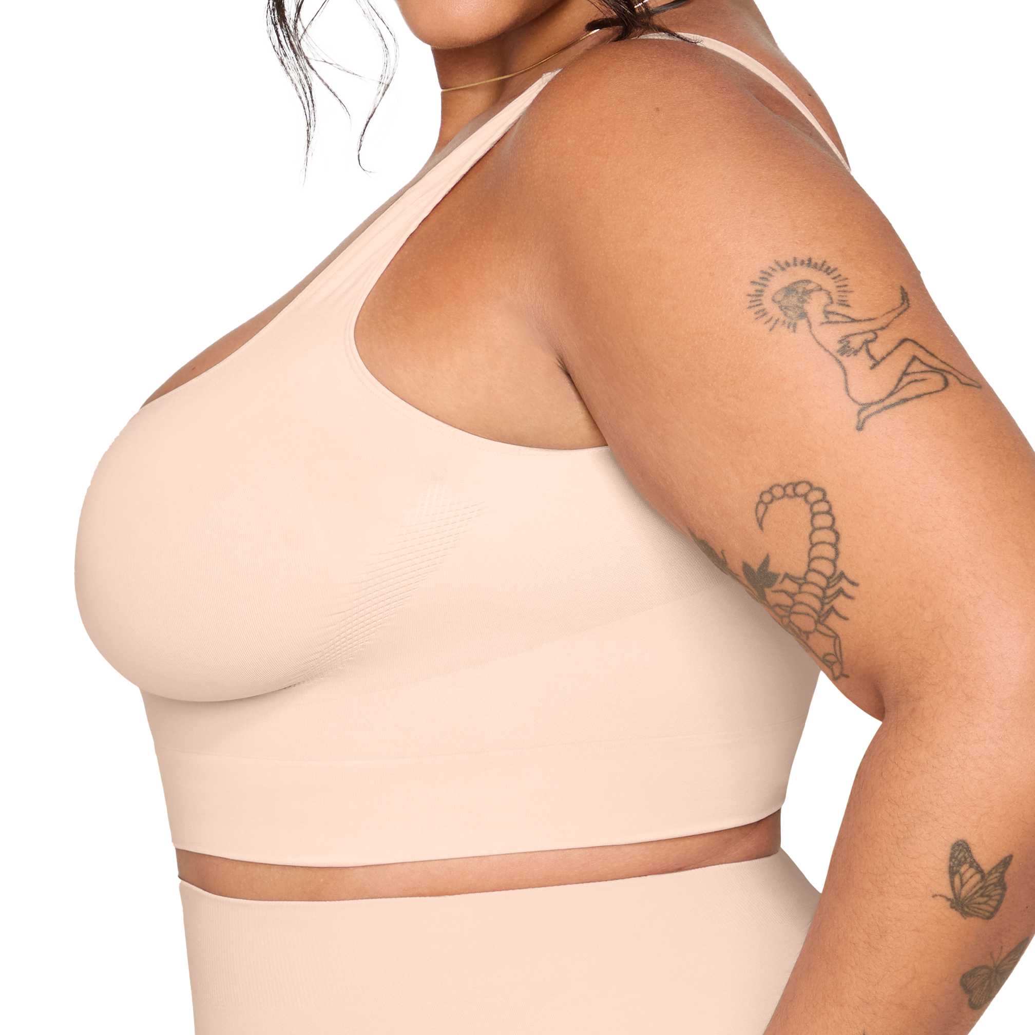 YITTY Nearly Naked Shaping Midi Bra, Beige, XL/XXL