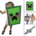 thumbnail image 1 of Minecraft Large Real Prop Toys Pixel Game Arms/Shield Plastic Toy Cosplay Party Props for Halloween Kids New, 1 of 6