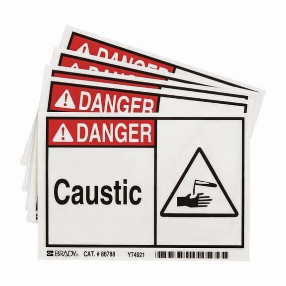 Brady Label,3 1/2 inx5 in,Polyester,PK5 86788