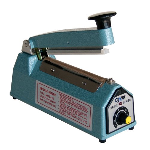 JORESTECH 4"/100mm Manual Impulse Bag Sealer Heavy Duty Housing and
