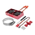 thumbnail image 1 of HILABEE Ventilateur de Dissipation de Chaleur pour Moteur de Voiture RC, Kit 22000RPM Réglable, Pièces de Réparation Professionnelles Robustes, Installation Facile, Ventilateurs Doubles de Refroidissement, Rouge, 1 of 9