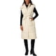 thumbnail image 1 of INSPIRE CHIC Chaleco de Invierno sin Mangas con Capucha para Mujeres, con Bolsillos y Cinturón, Color Beige, 1 of 5