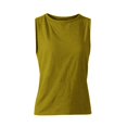 thumbnail image 5 of Workout Tank Tops Open Back Yoga Exercise Shirts Tie Back Athletic Clothes for Women Women's Casual Sleeveless Round Neck Tee Soft Breathable Athletic Wear for Sports and Daily Wear, Green M, 5 of 5