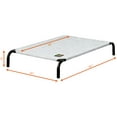 Go Pet Club Elevated Cooling Pet Cot Bed, Light Gray Heather