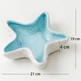 thumbnail image 2 of Farcauo Large Ceramic Starfish Jewelry Dish Tray Shell Ring Holder 8.2" x 7.5 x 1.6 inches Seashell Bowl Cute Jewelry Organize Key Storage Tray Decorative Trays for Home Decor Porcelain Jewelry Deco, 2 of 6